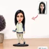 Kişiye Özel Karikatür Kadın Biblo Model 6