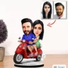 Kişiye Özel Karikatür Motorlu Çift, Sevgili Biblo