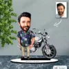 Kişiye Özel Karikatür Motorsiklet Tasarım Karikatür Biblo B14