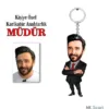 Kişiye Özel Erkek Karikatür Müdür Anahtarlık