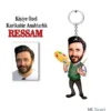 Kişiye Özel Erkek Karikatür Ressam Anahtarlık