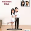 Kişiye Özel Karikatür Sevgili Hediyesi Çift, Sevgili Biblo Yh4
