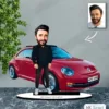 Kişiye Özel Karikatür Volkswagen Beetlearabalı Karikatür Biblo B19
