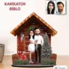 Kişiye Özel Karikatür Yılbaşı Hediyesi Çift, Sevgili Biblo Yh1