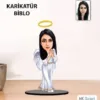 Kişiye Özel Melek Kadın Karikatür Biblo Kb19