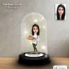 Kişiye Özel Pastacı Tasarımlı Işıklı Karikatür Fanus Biblo Fn175
