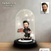 Kişiye Özel Şef,Aşçı Tasarım Işıklı Karikatür Fanus Biblo Fn154