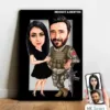 Kişiye Özel Sevgili Asker Karikatür Ahşap Tablo – Mx7