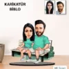 Kişiye Özel Sevgili Evli Karikatür Biblo Kb1