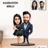 Kişiye Özel Sevgili Evli Karikatür Biblo Kb10