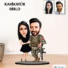 Kişiye Özel Sevgili Evli Karikatür Biblo Kb12