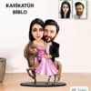 Kişiye Özel Sevgili Evli Karikatür Biblo Kb2