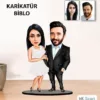 Kişiye Özel Sevgili Evli Karikatür Biblo Kb3