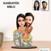 Kişiye Özel Sevgili Evli Karikatür Biblo Kb6