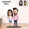 Kişiye Özel Sevgili Evli Karikatür Biblo Kb7