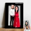 Kişiye Özel Sevgili Karikatür Ahşap Tablo – Mx17