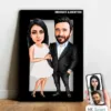 Kişiye Özel Sevgili Karikatür Ahşap Tablo – Mx2