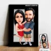 Kişiye Özel Sevgili Karikatür Ahşap Tablo – Mx4