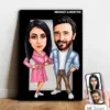 Kişiye Özel Sevgili Karikatür Ahşap Tablo – Mx9