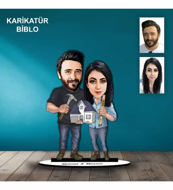 Kişiye Özel Tamirci Tasarımlı Karikatür Biblo B104