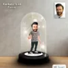 Kişiye Özel Veteriner Tasarım Işıklı Karikatür Fanus Biblo Fn160
