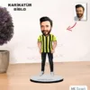 Kişiye Özel Karikatür Fenerbahçe Taraftar Tasarımlı Erkek Biblo Xkb17