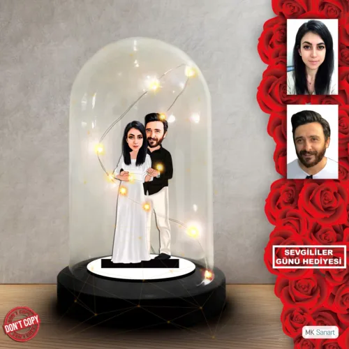 Kişiye özel Sevgili Hediye,sevgililer günü Karikatür Hediyes…