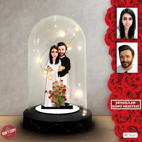 Kişiye özel Sevgili Hediye,sevgililer günü Karikatür Hediyes…