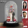 “Özel Noel Hediyesi: Kişiye Özel Karikatür Işıklı Fanus Biblo ile Sevgilinize Unutulmaz Bir Tatil Hediyesi!” Noel Hediyesi, Yılbaşı Hediyesi