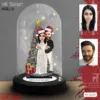 “Özel Noel Hediyesi: Kişiye Özel Karikatür Işıklı Fanus Biblo ile Sevgilinize Unutulmaz Bir Tatil Hediyesi!” Noel Hediyesi, Yılbaşı Hediyesi