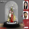 “Özel Noel Hediyesi: Kişiye Özel Karikatür Işıklı Fanus Biblo ile Sevgilinize Unutulmaz Bir Tatil Hediyesi!” Noel Hediyesi, Yılbaşı Hediyesi