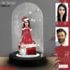 “Özel Noel Hediyesi: Kişiye Özel Karikatür Işıklı Fanus Biblo ile Eşinize Sevgilinize Unutulmaz Bir Tatil Hediyesi!” Noel Hediyesi, Yılbaşı Hediyesi