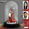 “Özel Noel Hediyesi: Kişiye Özel Karikatür Işıklı Fanus Biblo ile Sevgilinize Unutulmaz Bir Tatil Hediyesi!” Noel Hediyesi, Yılbaşı Hediyesi