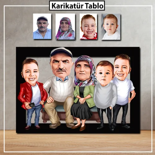 Aile Tasarımlı Tablo