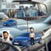 Kendi Aracınızla Kişiye Özel Karikatür Ayna Süsü, Tüm Araba Modelleri İle