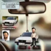 Kendi Aracınızla Kişiye Özel Karikatür Ayna Süsü, Tüm Araba Modelleri İle