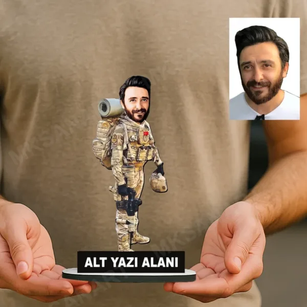 Komando Astsubay Asker Komutan Kuvvetler Karikatürlü Biblo