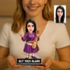 Kişiye Özel Müzisyen Karikatürlü 18 cm MDF Masaüstü Biblo – Müzisyen Hediyesi | Yeni İş ve Meslek Hediyesi