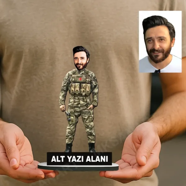 Komando Astsubay Asker Komutan Kuvvetler Karikatürlü K8İXQG