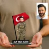 Kişiye Özel Komando Astsubay Asker Karikatürlü 18 cm MDF Masaüstü Biblo – Askere ve Komutana Hediye | Asker Hediyesi