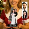 2 Kişilik Sevgili Temalı Kişiye Özel Karikatürlü 18 cm MDF Masaüstü Biblo – Sevgiliye ve Eşe Hediye | Çiftlere Özel Hediye