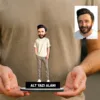Kişiye Özel Genç Erkek Karikatürlü 18 cm MDF Masaüstü Biblo – Masaüstü Hediye