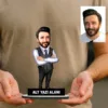 Kişiye Özel Müdür Karikatürlü 18 cm MDF Masaüstü Biblo – Müdüre Hediye | Terfi ve Ofis Hediyesi