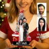 Fotoğraftan Kişiye Özel 2 Kişilik Sevgili Karikatürlü 18 cm MDF Masaüstü Biblo – Sevgiliye ve Eşe Hediye | Çiftlere Özel Hediye