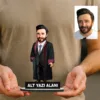 Fotoğraftan Kişiye Özel Avukat Karikatürlü 18 cm MDF Erkek