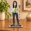 Kişiye Özel Harita Mühendisi Karikatürlü 18 cm MDF Masaüstü Biblo – Geomatik Mühendisi Hediyesi | Mühendise ve Teknik Meslek Sahibine Hediye