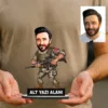 Kişiye Özel Komando Astsubay Asker Komutan Karikatürlü Biblo