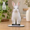 Kişiye Özel Fotoğraflı Evcil Hayvan Fotoğraflı MDF Karikatürlü 18 cm MDF Masaüstü Biblo – Masaüstü Hediye 5. Model