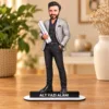 Kişiye Özel Erkek Mimar Gri Ceket Karikatürlü 18 cm MDF Masaüstü Biblo – Erkek Mimar Gri Ceket Hediyesi | Mühendise ve Teknik Meslek Sahibine Hediye