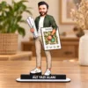 Kişiye Özel Erkek Peyzaj Mimari Kisiye Karikatürlü 18 cm MDF Masaüstü Biblo – Erkek Peyzaj Mimari Kisiye Hediyesi | Mühendise ve Teknik Meslek Sahibine Hediye